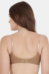 Floret Double Layered  Non Wired 3/4Th Coverage T-Shirt Bra - Red Nude — thumbnail 4