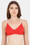 Floret Double Layered  Non Wired 3/4Th Coverage T-Shirt Bra - Red Nude — thumbnail 6