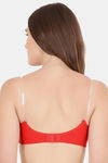 Floret Double Layered  Non Wired 3/4Th Coverage T-Shirt Bra - Red Nude — thumbnail 8
