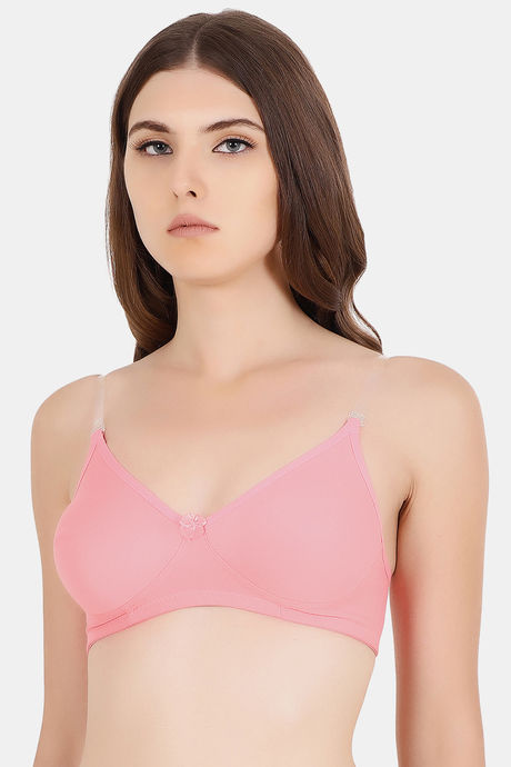 Floret Double Layered  Non Wired 3/4Th Coverage T-Shirt Bra - Rose Rose — image 4