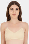 Floret Double Layered  Non Wired 3/4Th Coverage T-Shirt Bra - Skin Skin — thumbnail 2