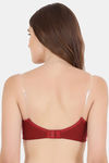 Floret Double Layered  Non Wired 3/4Th Coverage T-Shirt Bra - Tomato Maroon — thumbnail 4
