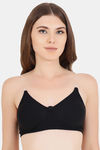 Floret Double Layered  Non Wired 3/4Th Coverage T-Shirt Bra - White Black — thumbnail 2