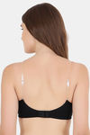 Floret Double Layered  Non Wired 3/4Th Coverage T-Shirt Bra - White Black — thumbnail 4