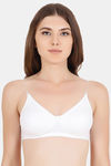 Floret Double Layered  Non Wired 3/4Th Coverage T-Shirt Bra - White Black — thumbnail 6