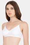 Floret Double Layered  Non Wired 3/4Th Coverage T-Shirt Bra - White Black — thumbnail 7