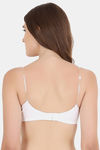 Floret Double Layered  Non Wired 3/4Th Coverage T-Shirt Bra - White Black — thumbnail 8