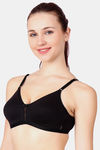 Floret Double Layered  Non Wired 3/4Th Coverage T-Shirt Bra - Black Black — thumbnail 4