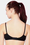 Floret Double Layered  Non Wired 3/4Th Coverage T-Shirt Bra - Black Black — thumbnail 5