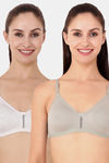 Floret Double Layered  Non Wired 3/4Th Coverage T-Shirt Bra - Cool Grey Iceberg — thumbnail 1