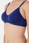 Floret Double Layered  Non Wired 3/4Th Coverage T-Shirt Bra - Iceberg Blue — thumbnail 5