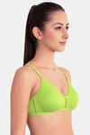 Floret Double Layered  Non Wired 3/4Th Coverage T-Shirt Bra - Iceberg Lime Green — thumbnail 7