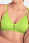 Floret Double Layered  Non Wired 3/4Th Coverage T-Shirt Bra - Iceberg Lime Green — thumbnail 9