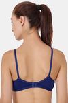 Floret Double Layered  Non Wired 3/4Th Coverage T-Shirt Bra - Lime Green Blue — thumbnail 4