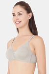 Floret Double Layered  Non Wired 3/4Th Coverage T-Shirt Bra - Lime Green Iceberg — thumbnail 3