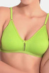 Floret Double Layered  Non Wired 3/4Th Coverage T-Shirt Bra - Lime Green Iceberg — thumbnail 9