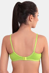 Floret Double Layered  Non Wired 3/4Th Coverage T-Shirt Bra - Lime Green Tomato — thumbnail 4