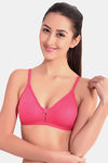 Floret Double Layered  Non Wired 3/4Th Coverage T-Shirt Bra - Lime Green Tomato — thumbnail 6