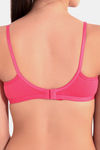 Floret Double Layered  Non Wired 3/4Th Coverage T-Shirt Bra - Lime Green Tomato — thumbnail 9