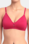 Floret Double Layered  Non Wired 3/4Th Coverage T-Shirt Bra - Magenta Marigold — thumbnail 5