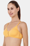 Floret Double Layered  Non Wired 3/4Th Coverage T-Shirt Bra - Magenta Marigold — thumbnail 7