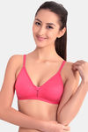 Floret Double Layered  Non Wired 3/4Th Coverage T-Shirt Bra - Marigold Tomato — thumbnail 6