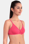 Floret Double Layered  Non Wired 3/4Th Coverage T-Shirt Bra - Marigold Tomato — thumbnail 7