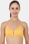 Floret Double Layered  Non Wired 3/4Th Coverage T-Shirt Bra - Marigold Yellow — thumbnail 2