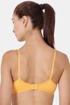 Floret Double Layered  Non Wired 3/4Th Coverage T-Shirt Bra - Marigold Yellow — thumbnail 4