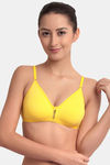Floret Double Layered  Non Wired 3/4Th Coverage T-Shirt Bra - Marigold Yellow — thumbnail 6