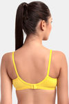 Floret Double Layered  Non Wired 3/4Th Coverage T-Shirt Bra - Marigold Yellow — thumbnail 8