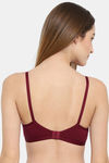 Floret Double Layered  Non Wired 3/4Th Coverage T-Shirt Bra - Maroon Maroon — thumbnail 5