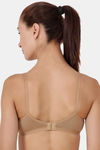 Floret Double Layered  Non Wired 3/4Th Coverage T-Shirt Bra - Nude Blue — thumbnail 8