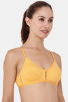 Floret Double Layered  Non Wired 3/4Th Coverage T-Shirt Bra - Nude Marigold — thumbnail 3