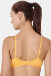 Floret Double Layered  Non Wired 3/4Th Coverage T-Shirt Bra - Nude Marigold — thumbnail 4