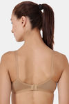 Floret Double Layered  Non Wired 3/4Th Coverage T-Shirt Bra - Nude Marigold — thumbnail 8