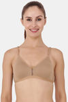 Floret Double Layered  Non Wired 3/4Th Coverage T-Shirt Bra - Nude Yellow — thumbnail 2