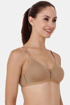 Floret Double Layered  Non Wired 3/4Th Coverage T-Shirt Bra - Nude Yellow — thumbnail 3