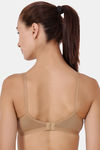 Floret Double Layered  Non Wired 3/4Th Coverage T-Shirt Bra - Nude Yellow — thumbnail 5