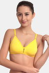 Floret Double Layered  Non Wired 3/4Th Coverage T-Shirt Bra - Nude Yellow — thumbnail 7