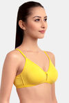 Floret Double Layered  Non Wired 3/4Th Coverage T-Shirt Bra - Nude Yellow — thumbnail 8