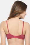 Floret Double Layered  Non Wired 3/4Th Coverage T-Shirt Bra - Pink China Rose — thumbnail 4