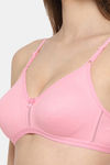 Floret Double Layered  Non Wired 3/4Th Coverage T-Shirt Bra - Pink China Rose — thumbnail 9