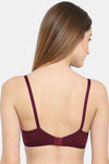 Floret Double Layered  Non Wired 3/4Th Coverage T-Shirt Bra - Pink Wine — thumbnail 8