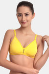 Floret Double Layered  Non Wired 3/4Th Coverage T-Shirt Bra - Yellow Marigold — thumbnail 6
