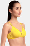 Floret Double Layered  Non Wired 3/4Th Coverage T-Shirt Bra - Yellow Marigold — thumbnail 7