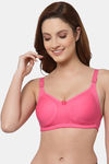 Floret Double Layered  Non Wired Full Coverage Super Support Bra - Black Tomato — thumbnail 2