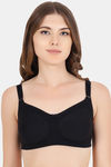 Floret Double Layered  Non Wired Full Coverage Super Support Bra - Black Tomato — thumbnail 8