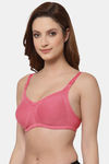 Floret Double Layered  Non Wired Full Coverage Super Support Bra - China Rose Marigold — thumbnail 4