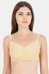 Floret Double Layered  Non Wired Full Coverage Super Support Bra - Cool Grey Skin — thumbnail 2